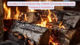 Candles in the Solstice Sky | Metal Christmas Song with Fireplace Ambience