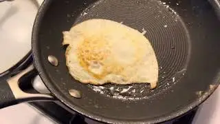Kevin Cooking Sunny Side Up Eggs For Breakfast