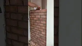 Red Brick Installation: Amazing Tips for Perfectly Closing the Doorway #construction #homerenovation