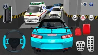 🚘New Camaro car Stuck in Parking Garage🚗 - 3D Driving Class Game - Сar Game