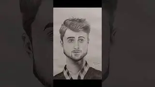 Daniel Radcliffe.                                           #art#portrait#sketch#views#viralvideo