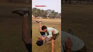 Expected 💀 vs Reality 🤡. #comeback #funny #comedy #trainharfwitharun #reality #stunt #trending #arun