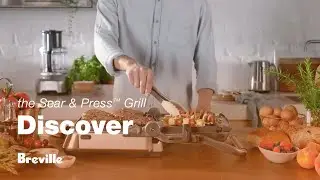 The Sear & Press&trade; Grill | Precise, quick and versatile grill with BBQ mode | Breville NZ