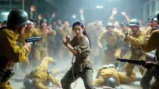 美女特工喬裝人質深入日軍實驗室，一出手就讓整個敵營瞬間陷入混亂，解救所有被困百姓🔥 抗日 | kungfu | Action