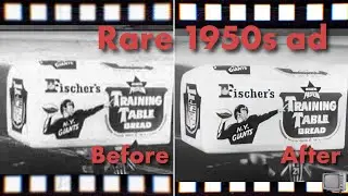 Rare 1950s Fischer&rsquo;s Bread Commercial Restored to 4K #shorts