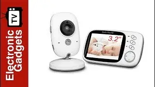 3.2 Inch Wireless Baby Monitor with Temperature Monitor, Dual-Way Audio