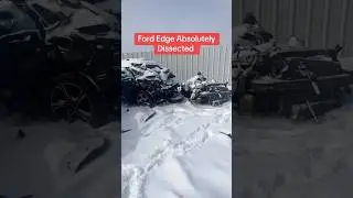 We ID&rsquo;d this Ford Edge that was absolutely dissected in a horrific crash #crash #ford
