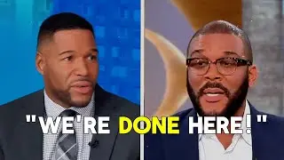 Tyler Perry WALKS OFF Good Morning America Interview After Heated Clash With Michael Strahan.