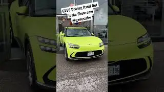 Genesis GV60 Drives Itself Out of Showroom.