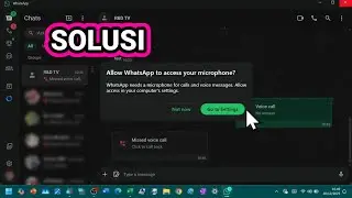 Solusi WhatsApp di Laptop Tidak Bisa Untuk Panggilan Suara (Telp) - Laptop Windows 11 25H2