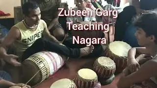 Zubeen Garg teaching NAGARA Beats || Jolly Assamese