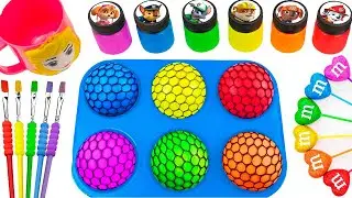 Oddly Satisfying Video l Making DIY 6 Rainbow Slime Games Sprunki Cupcake Molds Pie Baking ASMR Soun