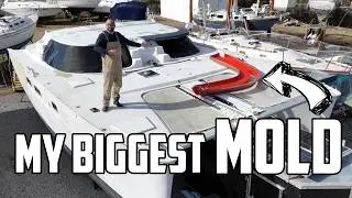 ⛵️ My biggest mold yet for our hurricane-damaged catamaran. Ep 667