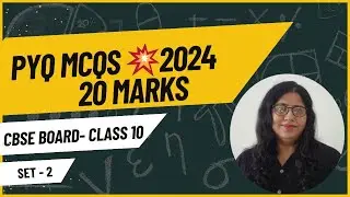 CBSE Board Maths PYQ 2024 - MCQ SET 2 | Class 10 | Prep for Boards #exam #class10 #exampreparation