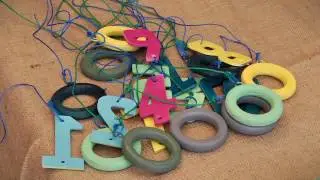 Create an upcycled hanging mobile