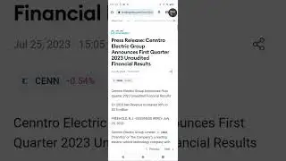 CENN stocks technical analysis and breaking news