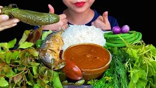 BURMESE FOOD||SPICY FISH PASTE & FRESH VEGGIES * မြန်မာ့ငပိရည်ကျို နဲ့ တိုစရာ *