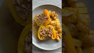 DELICIOUS curry stuffed pepper for meal preps