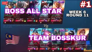 Boss All Star VS Team Bosskur  (Match 1) | BOSSKUR CHARITY CUP 2020 Week 6
