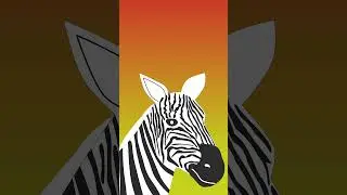 Easy Zebra Face Drawing 🦓 | Simple & Quick #shortsfeed