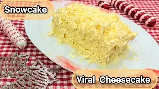 Viral  Cheesecake || Snowcake || Chiffon Cake with cheese frosting and Topping|| Trending