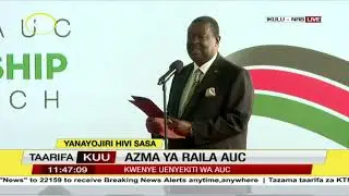 Raila's AUC Bid Launch: Musalia Mudavadi speech