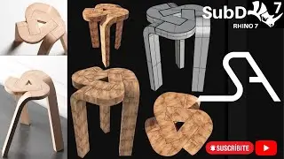 SA Tutorial  |  Simple Chair Modeling  | Rhinoceros 7  | Furniture Making  | For Beginners