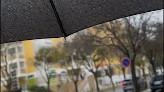 ASMR walk with me ☔ 