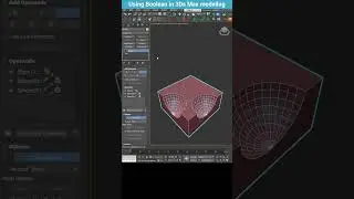 Boolean Modeling in 3Ds Max &ndash; Fast & Clean Result #shorts  #3dsmax #boolean