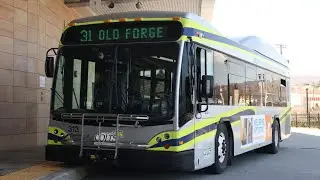 County Of Lackawanna Transit System Bus Action At The Lackawanna Transit Center &bull; 04/01/2023