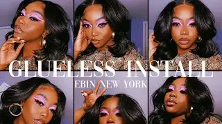 Ebin Wonder Bond Lace Spray || Glueless Lace Wig Install (Summertime Approved)