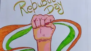Republic day/independence day easy drawing/painting/poster ideas/patriotic/song /india easydrawing 