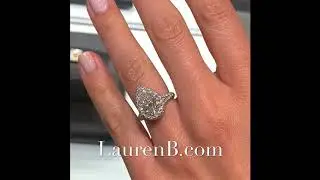 2.3 ct Pear Shape Diamond Halo Engagement Ring