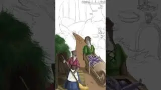 Painting a Woodland Village // Photoshop Speedpaint // #art #photoshop #fantasy