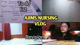 AIIMS NURSING VLOG 2026 | REAL STUDY ROUTINE 🌱 |