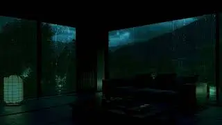 Slow Window Rain Sounds with Relaxing Piano Music for Calm Mind Before Sleep