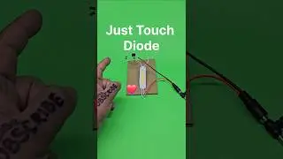 Just Touch Diode Light ON and OFF ❤️ Mosfet IRFZ44N Simple Project #diy #shorts #electronicproject