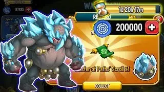 🔴Monster Legends: Cryotan water path scroll cost 2545 CAMINO DE CRYOTAN!!