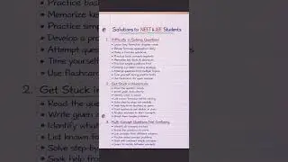 Solutions for NEET & JEE Students | Stop Getting Stuck in Questions 🔥