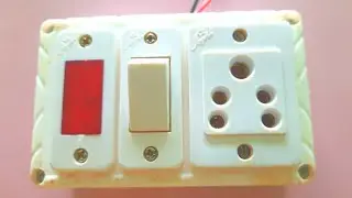 1 5Pin Socket, 1 Switch, 1 Indicator Connection | Electric Board Wiring | Electric Work