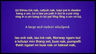 Maelstrom meaning in English Ngawn