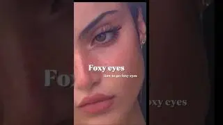 exercise to get foxy eyes🦋 #foxyeyes #faceyoga #aesthetic #FoxyEyeLook