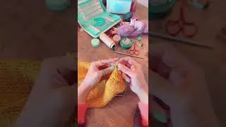 Cerrando Icord con mis agujas doble punta de knit pro ❤️