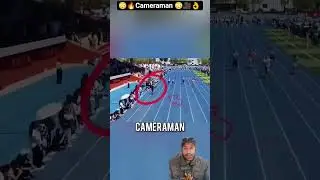 CAMERAMAN IN 100M😱💀#100k#sprinter #sprinting #million #running #fastest #hardwork #cameraman #shorts