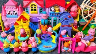 16 Minutes Satisfying with Unboxing Peppa Pig Swimming Pool, Amusement Park Playset | Review Toys