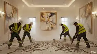 7 LuxurWhite and Gold Interiory Epoxy Floor Designs: Home Decor Transformation (Time-lapse)
