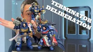 Side by Side Comparison of Three Different JoyToy x Warhammer 40K Ultramarines Terminator Captains