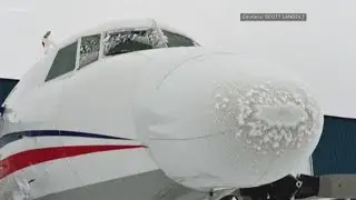 Scientists fly plane into winter storm to study the impact of icy conditions