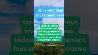 Understand various types of #investment fees..#fees #finance #shortsvideo #viral #goviral #shorts
