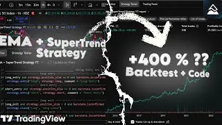 EMA and SuperTrend Strategy Backtest ! TradingView Pine Script Strategy #pinescript #algotrading
